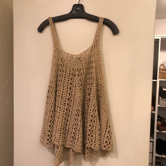 Mystree Tops - Crocheted tank top-firm price